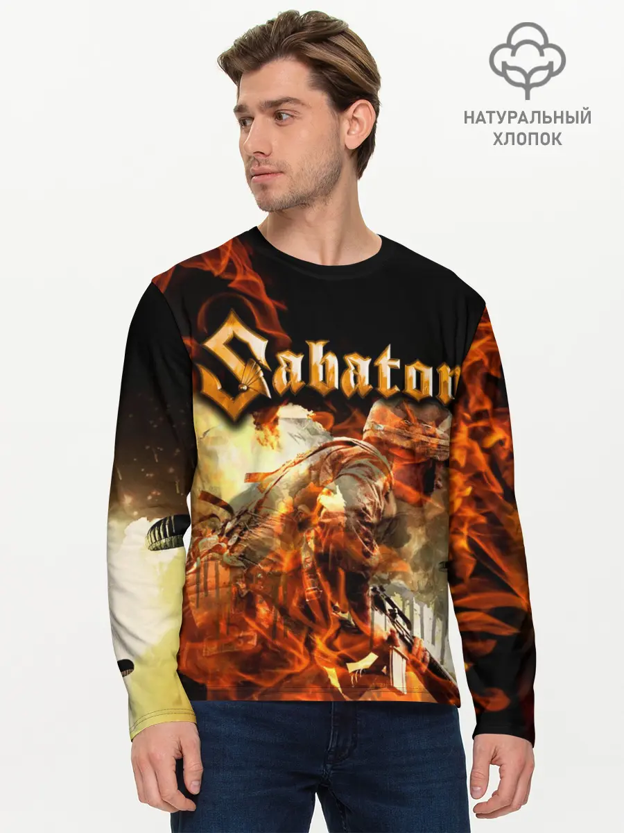 Мужской лонгслив базовый / Sabaton (P007_P004ooo1880653, P004ooo1880653)
