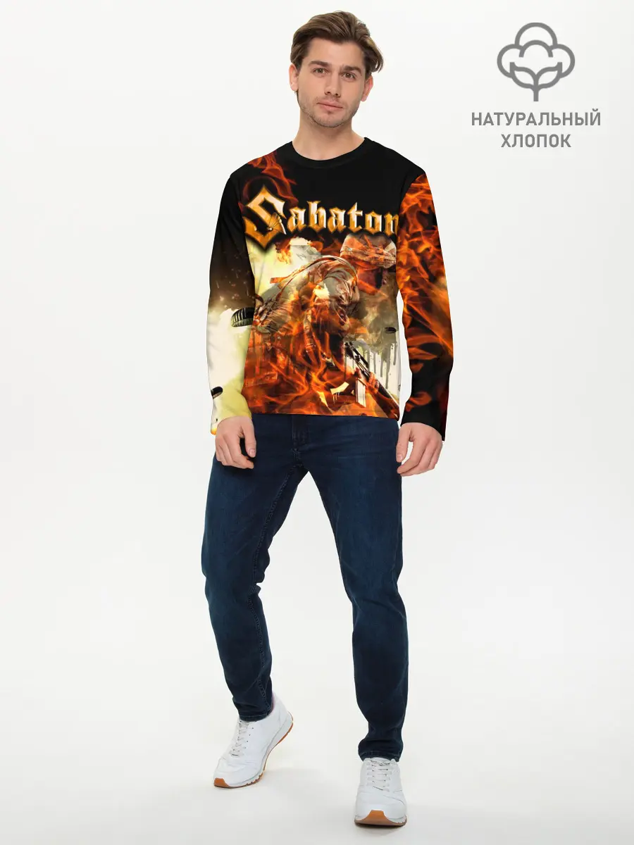Мужской лонгслив базовый / Sabaton (P007_P004ooo1880653, P004ooo1880653)