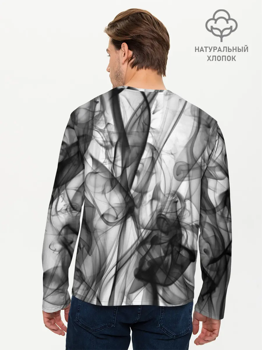 Мужской лонгслив базовый / SMOKE ABSTRACTION (P007_P004ooo1881845, P004ooo1881845)