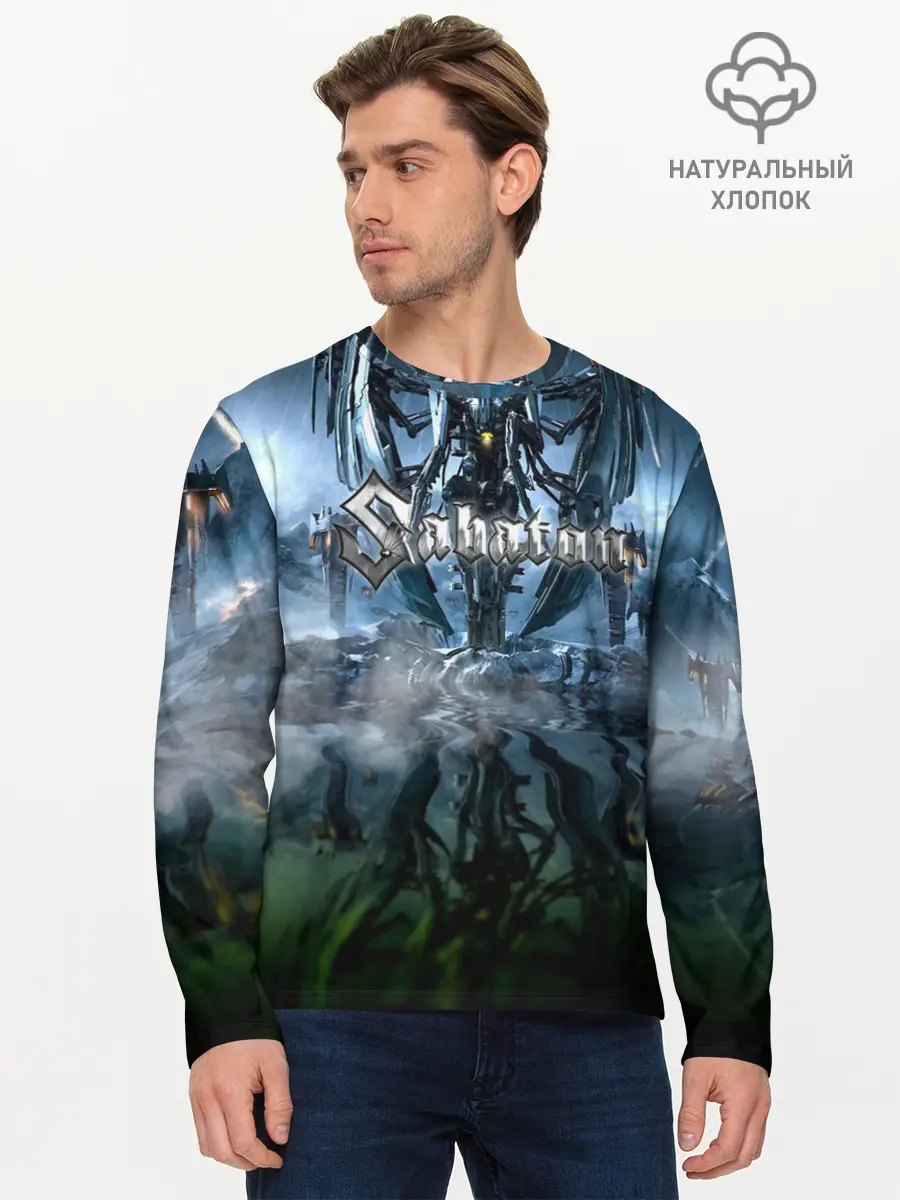 Мужской лонгслив базовый / Sabaton (P007_P004ooo1881961, P004ooo1881961)