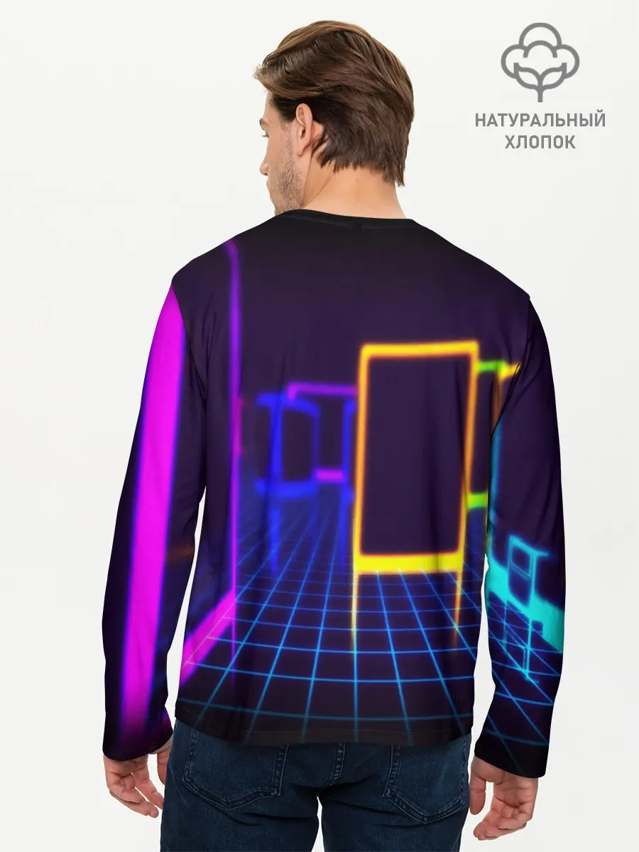 Мужской лонгслив базовый / NEON STYLE (P007_P004ooo1879207, P004ooo1879207)