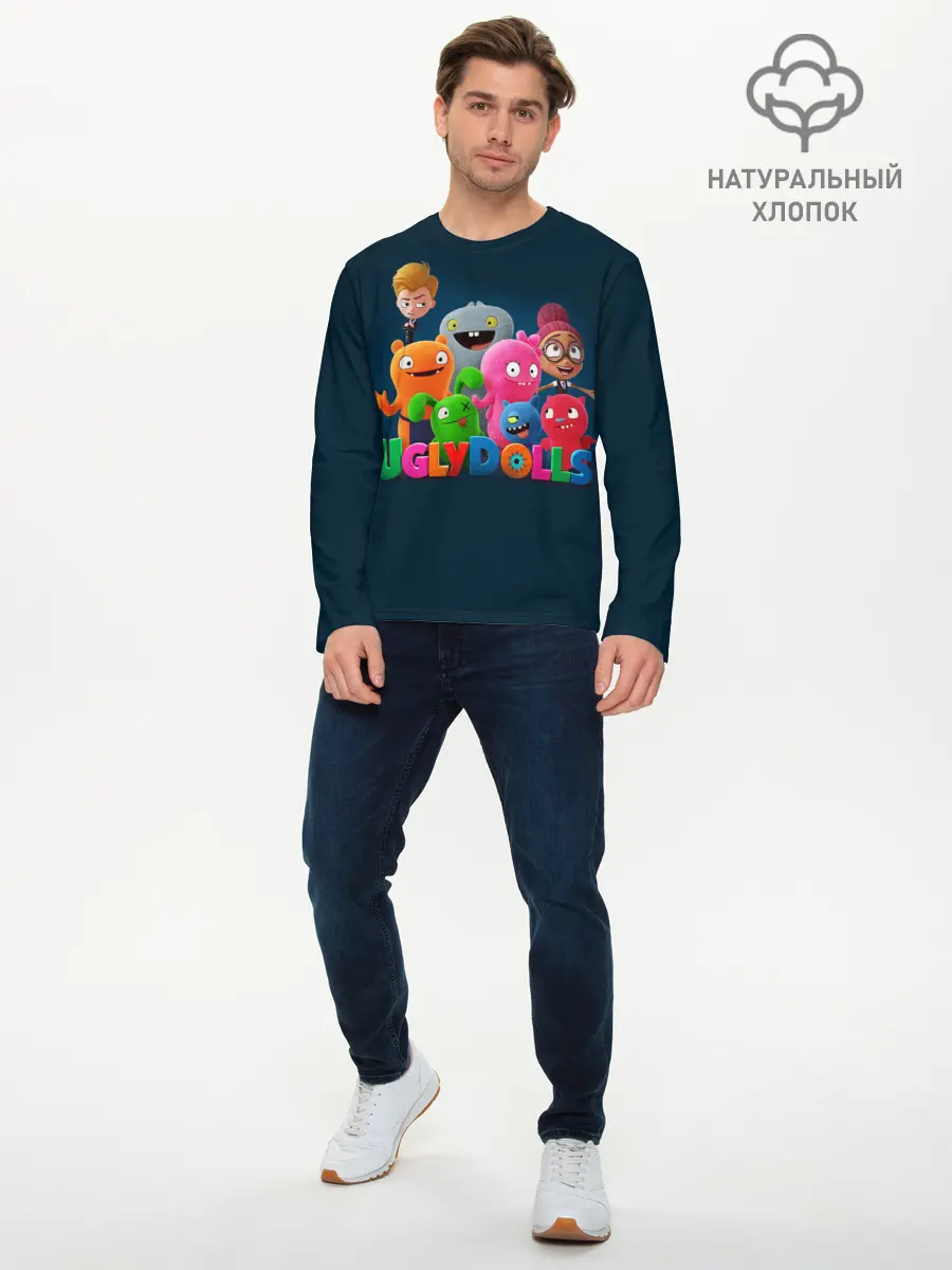 Мужской лонгслив базовый / UglyDolls. Куклы с характером (P007_P004ooo1883743, P004ooo1883743)