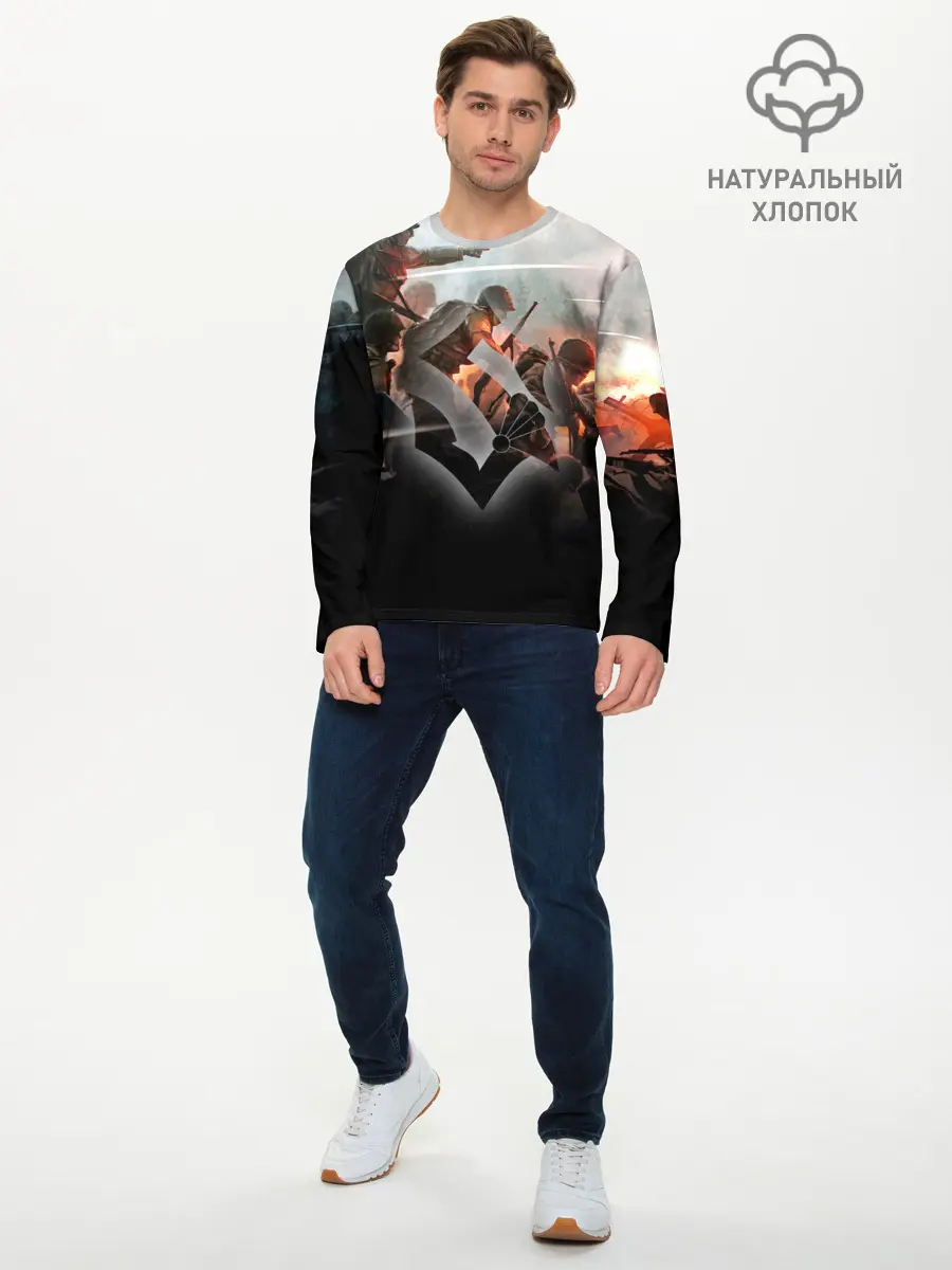 Мужской лонгслив базовый / Sabaton (P007_P004ooo1883871, P004ooo1883871)
