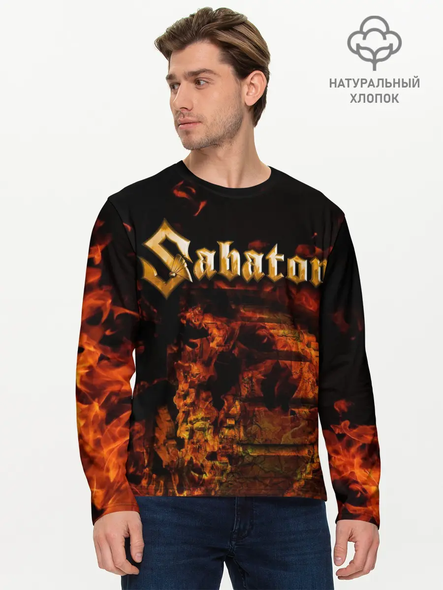 Мужской лонгслив базовый / Sabaton (P007_P004ooo1887979, P004ooo1887979)