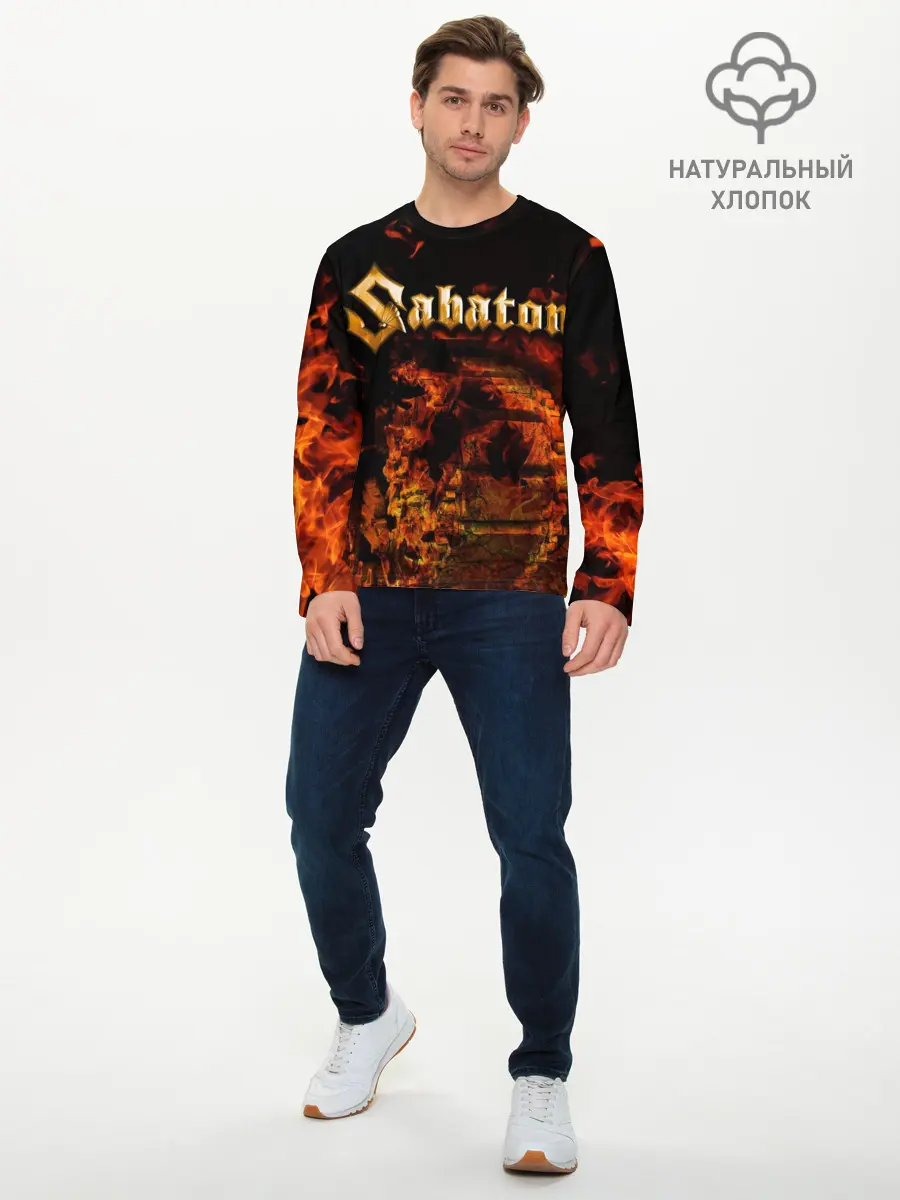 Мужской лонгслив базовый / Sabaton (P007_P004ooo1887979, P004ooo1887979)
