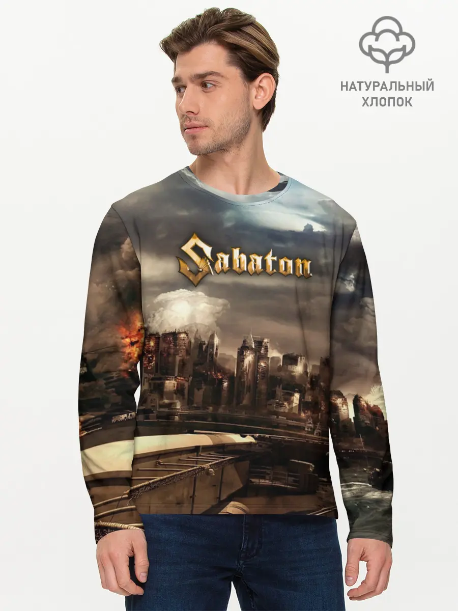 Мужской лонгслив базовый / Sabaton (P007_P004ooo1884327, P004ooo1884327)