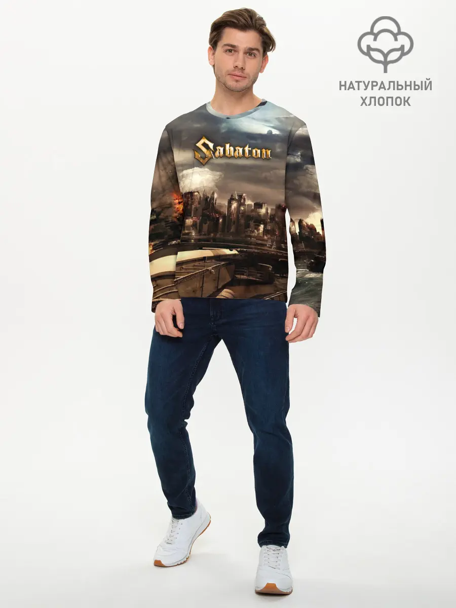 Мужской лонгслив базовый / Sabaton (P007_P004ooo1884327, P004ooo1884327)