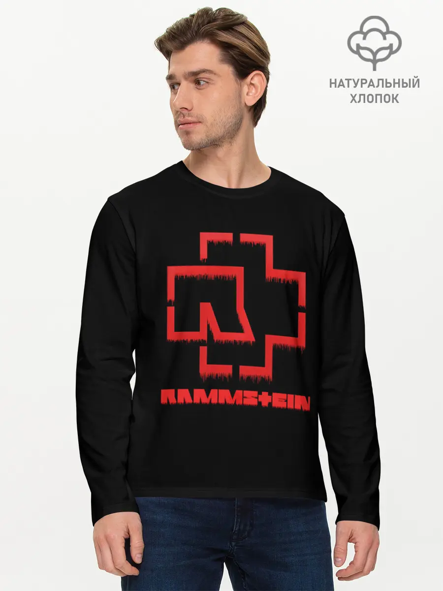 Мужской лонгслив базовый / Rammstein (P007_P004ooo1888629, P004ooo1888629)