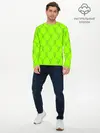 Мужской лонгслив базовый / Billie Eilish pattern (P007_P004ooo1892061, P004ooo1892061)