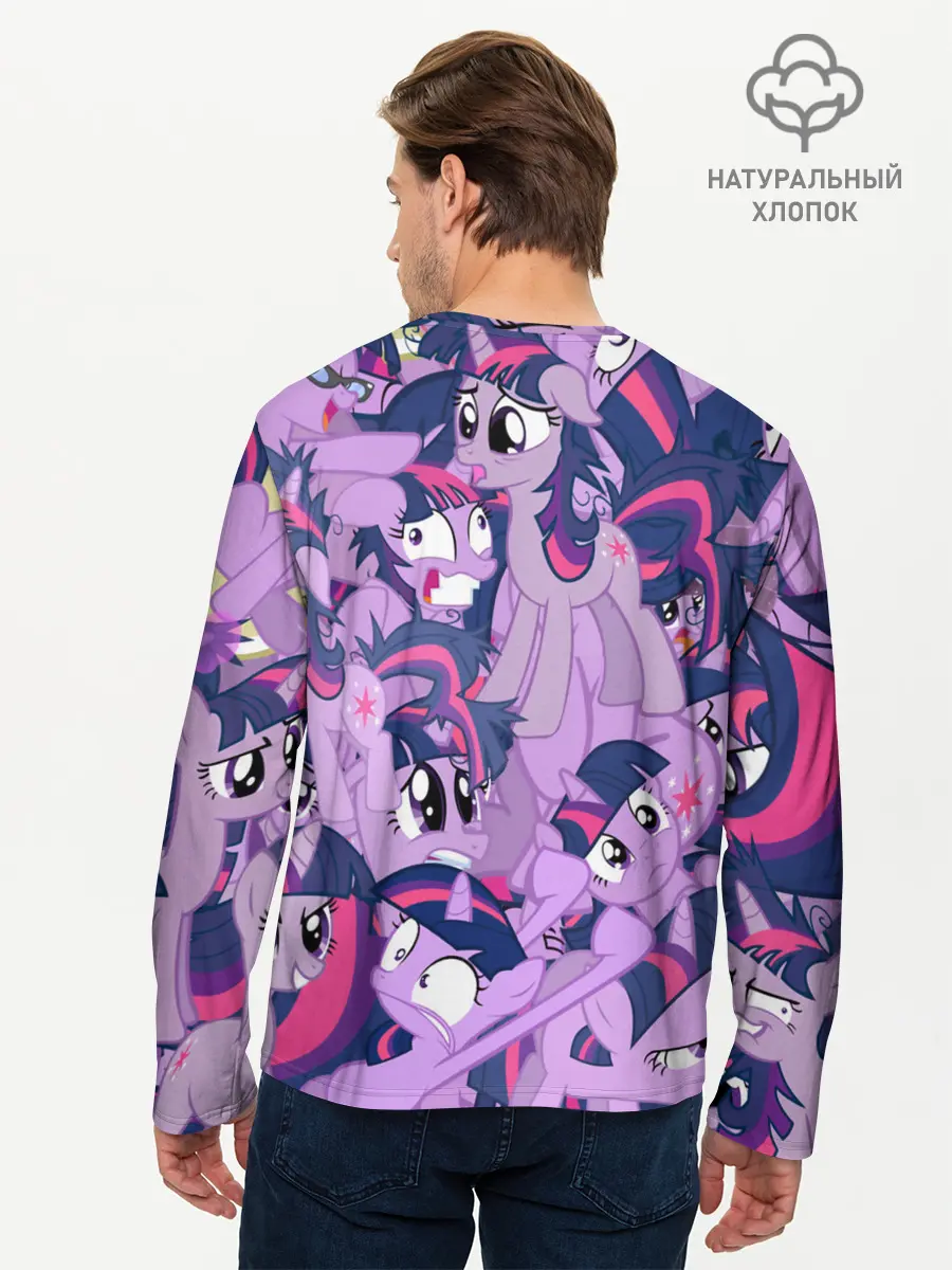 Мужской лонгслив базовый / PATTERN PONY (P007_P004ooo1891969, P004ooo1891969)