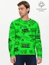 Мужской лонгслив базовый / Billie Eilish graffiti (P007_P004ooo1891105, P004ooo1891105)