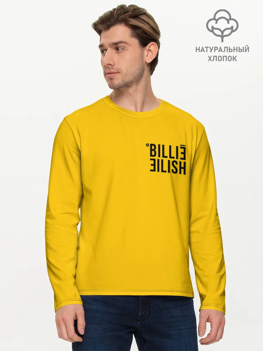 Мужской лонгслив базовый / BILLIE EILISH (P007_P004ooo1891007, P004ooo1891007)