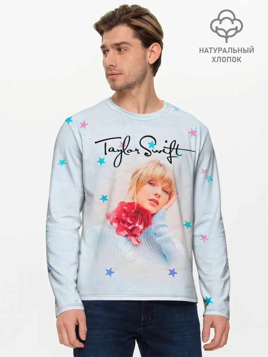 Мужской лонгслив базовый / Taylor Swift (P007_P004ooo1891255, P004ooo1891255)
