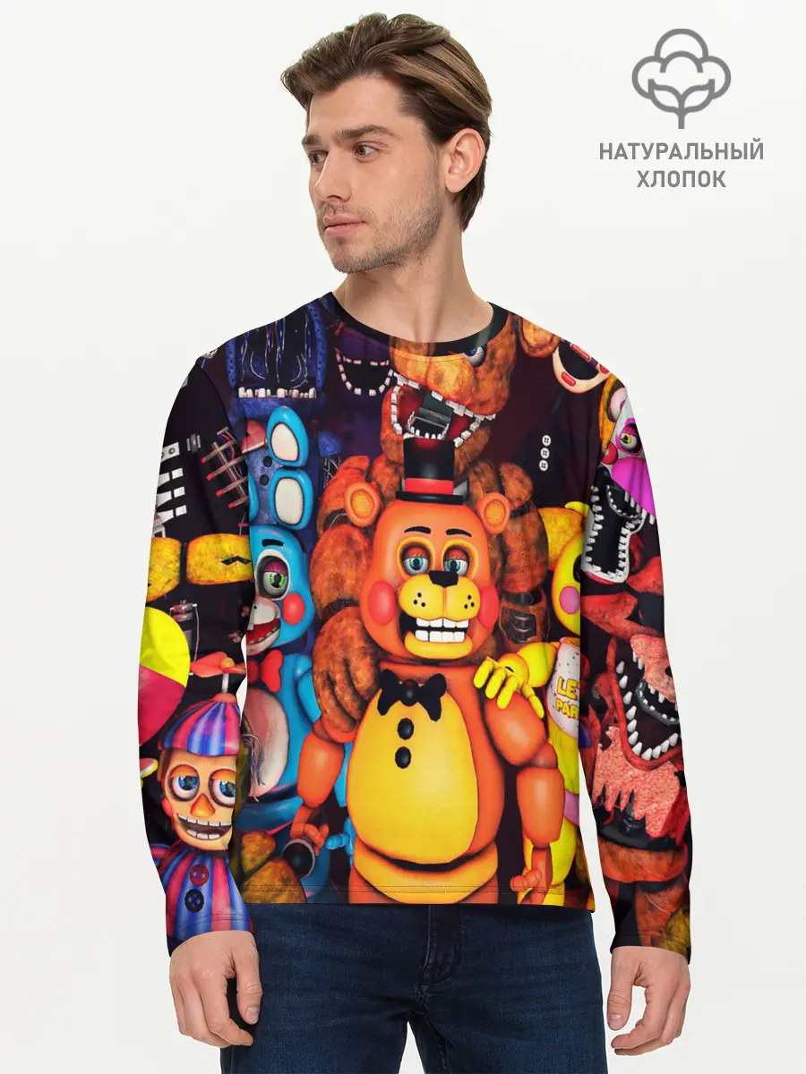 Мужской лонгслив базовый / FIVE NIGHTS AT FREDDYS (P007_P004ooo1893369, P004ooo1893369)