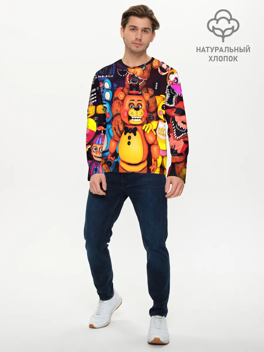 Мужской лонгслив базовый / FIVE NIGHTS AT FREDDYS (P007_P004ooo1893369, P004ooo1893369)