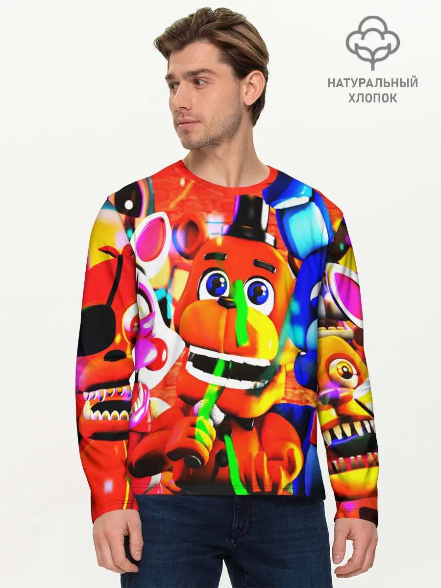 Мужской лонгслив базовый / FIVE NIGHTS AT FREDDYS (P007_P004ooo1893377, P004ooo1893377)