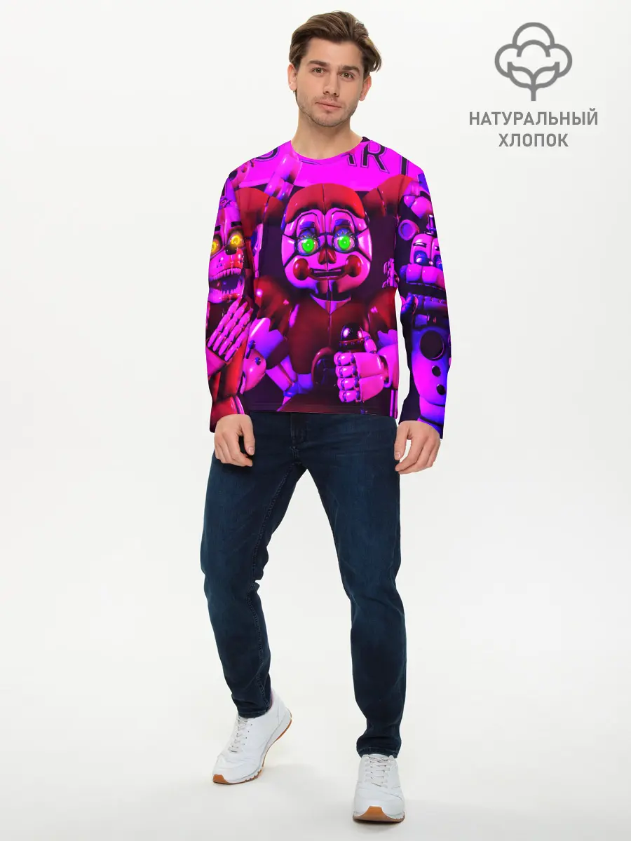 Мужской лонгслив базовый / FIVE NIGHTS AT FREDDYS (P007_P004ooo1893381, P004ooo1893381)