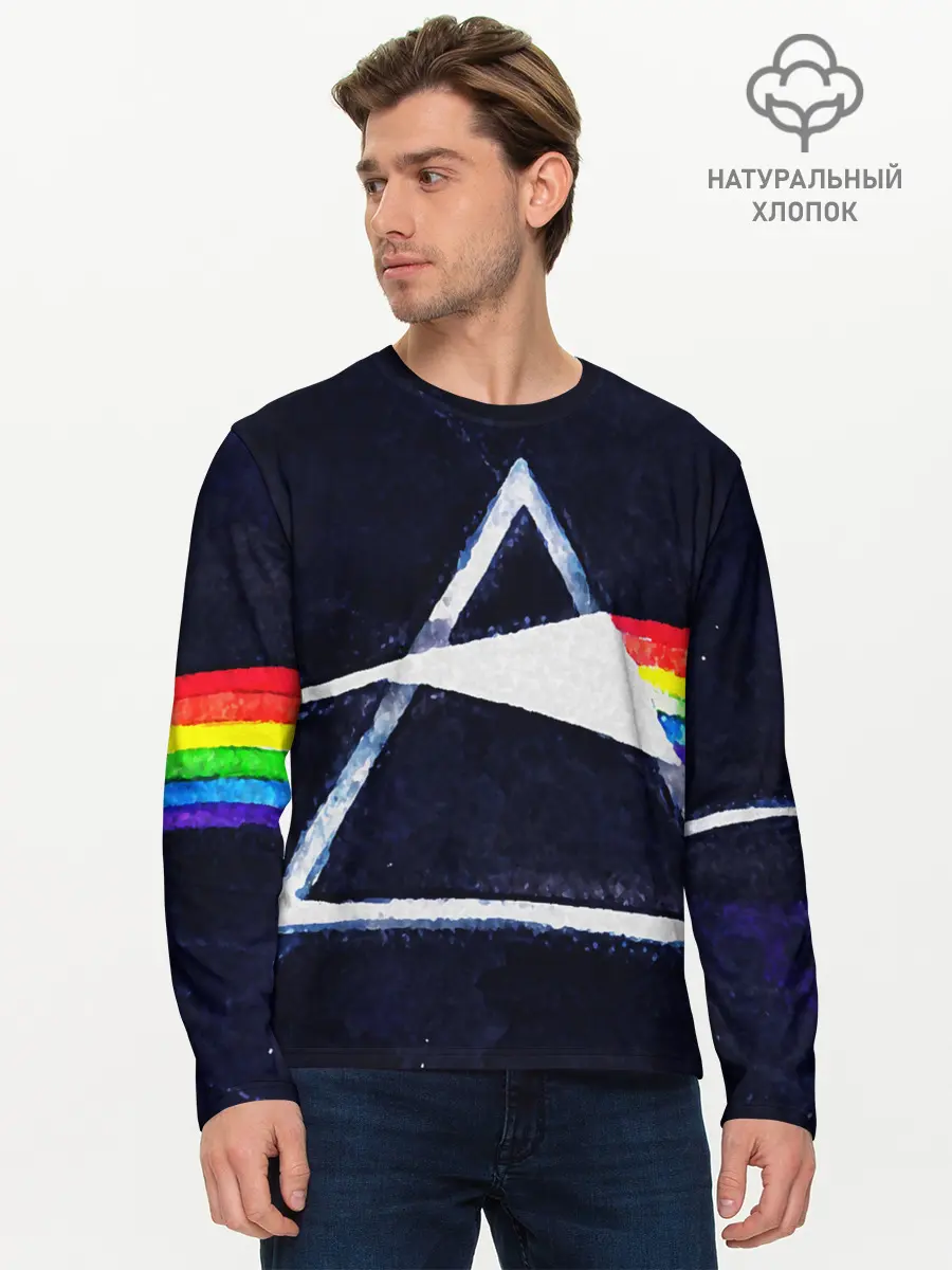 Мужской лонгслив базовый / PINK FLOYD (P007_P004ooo1893395, P004ooo1893395)