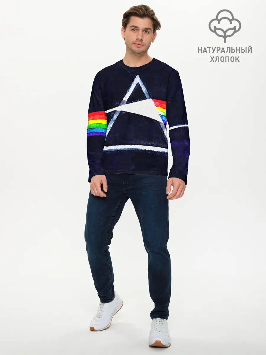 Мужской лонгслив базовый / PINK FLOYD (P007_P004ooo1893395, P004ooo1893395)