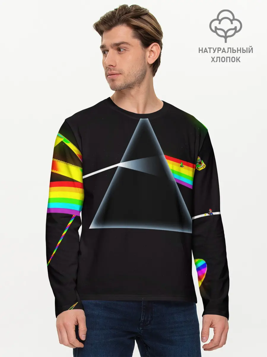 Мужской лонгслив базовый / PINK FLOYD (P007_P004ooo1893415, P004ooo1893415)