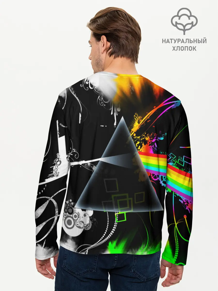 Мужской лонгслив базовый / PINK FLOYD (P007_P004ooo1893425, P004ooo1893425)