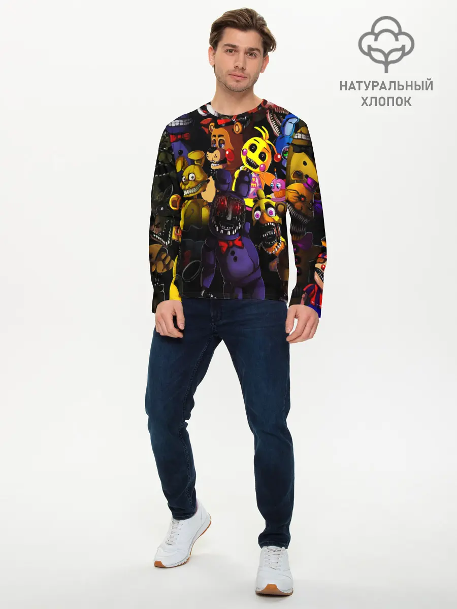 Мужской лонгслив базовый / FIVE NIGHTS AT FREDDYS (P007_P004ooo1893351, P004ooo1893351)