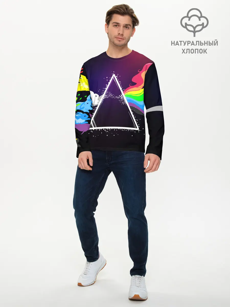 Мужской лонгслив базовый / PINK FLOYD (P007_P004ooo1893437, P004ooo1893437)