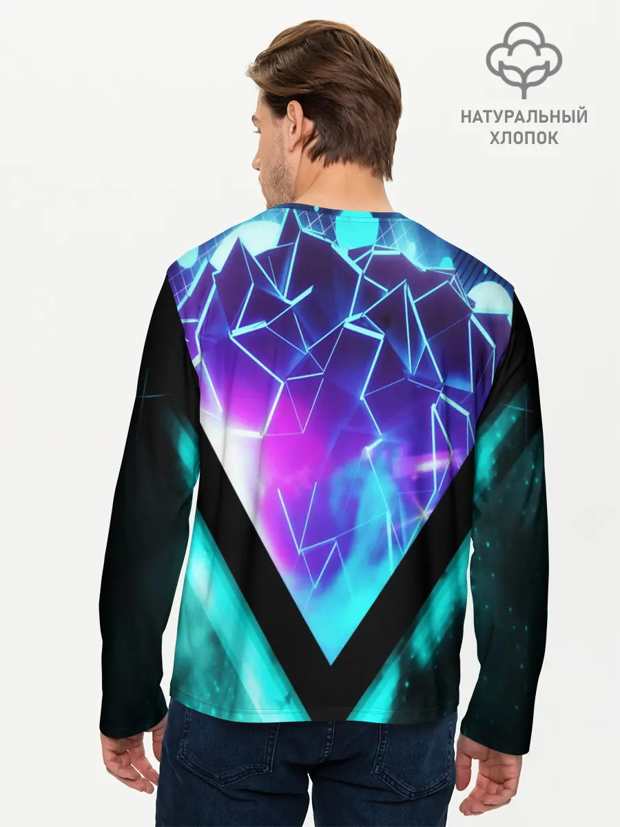 Мужской лонгслив базовый / NEON GEOMETRY (P007_P004ooo1893685, P004ooo1893685)