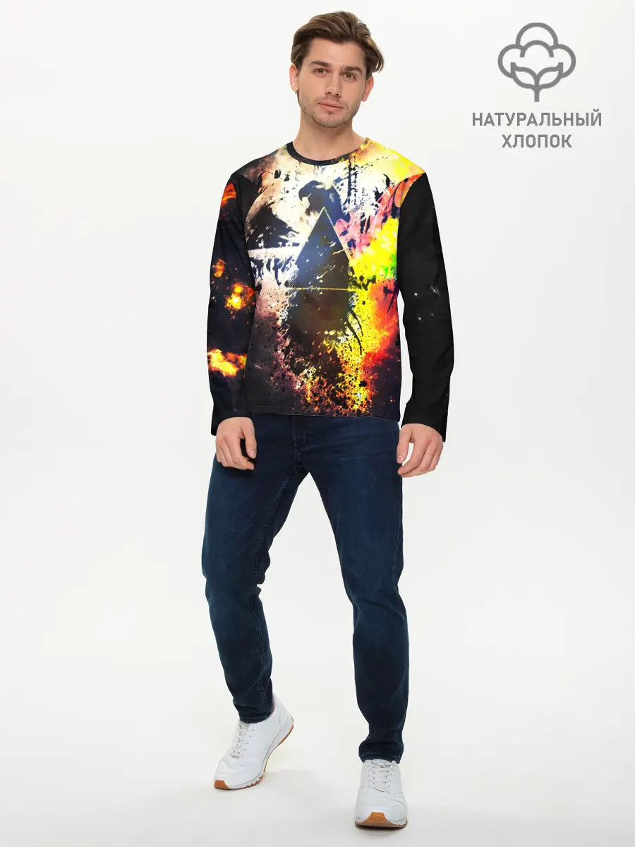 Мужской лонгслив базовый / PINK FLOYD (P007_P004ooo1893691, P004ooo1893691)