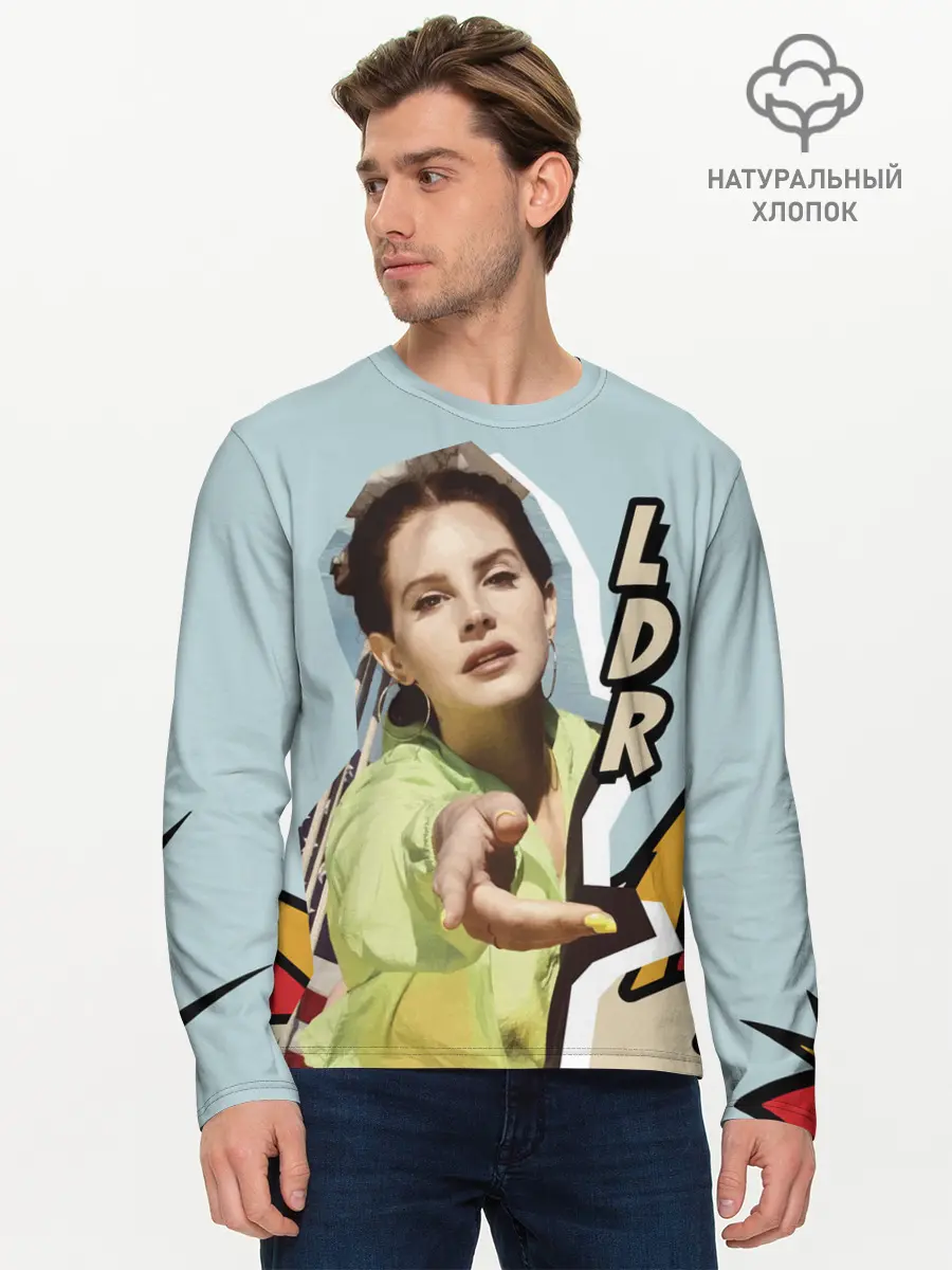 Мужской лонгслив базовый / LANA DEL RAY - NFR! (P007_P004ooo1896965, P004ooo1896965)