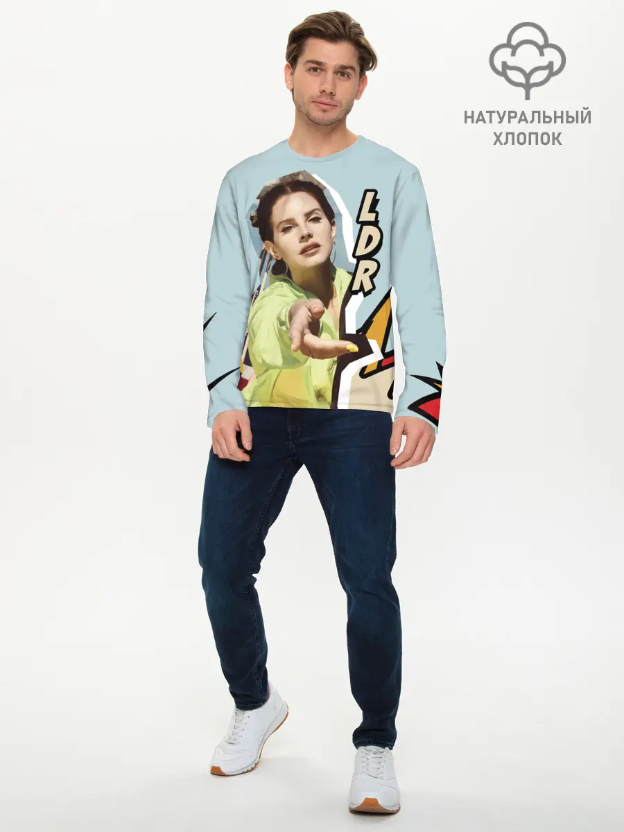 Мужской лонгслив базовый / LANA DEL RAY - NFR! (P007_P004ooo1896965, P004ooo1896965)