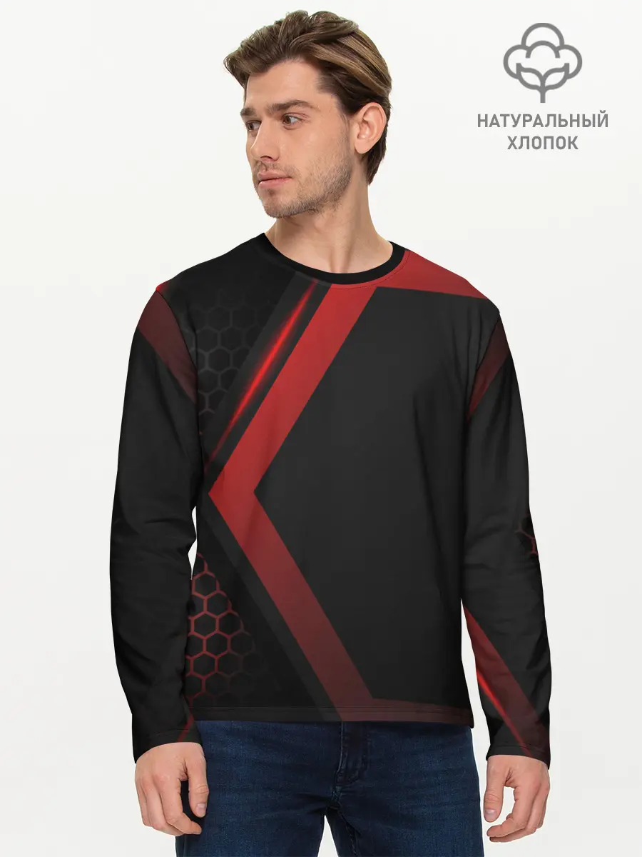 Мужской лонгслив базовый / Neon armor (P007_P004ooo1899707, P004ooo1899707)