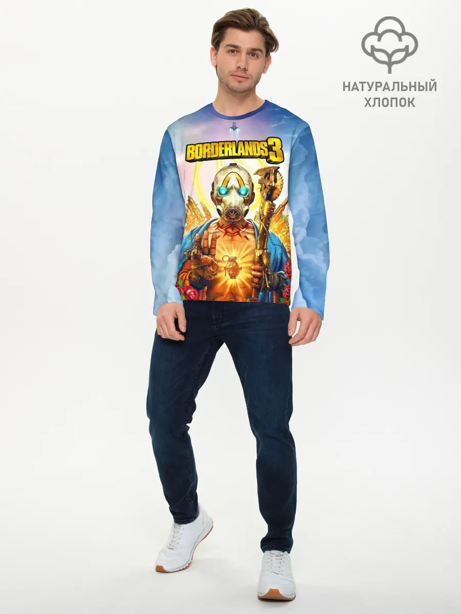 Мужской лонгслив базовый / BORDERLANDS 3 (P007_P004ooo1897303, P004ooo1897303)