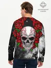 Мужской лонгслив базовый / Skull and Roses (P007_P004ooo1897541, P004ooo1897541)