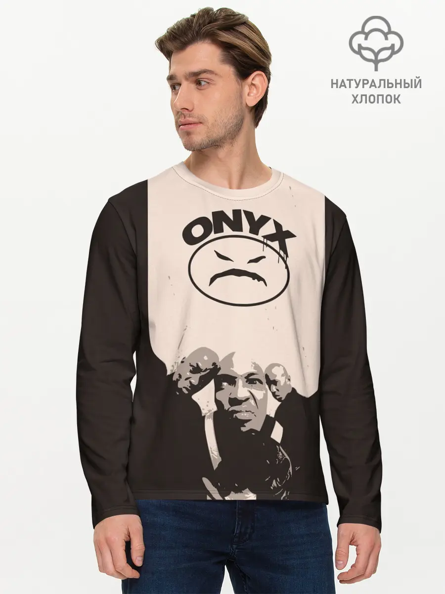 Мужской лонгслив базовый / Onyx (P007_P004ooo1898067, P004ooo1898067)
