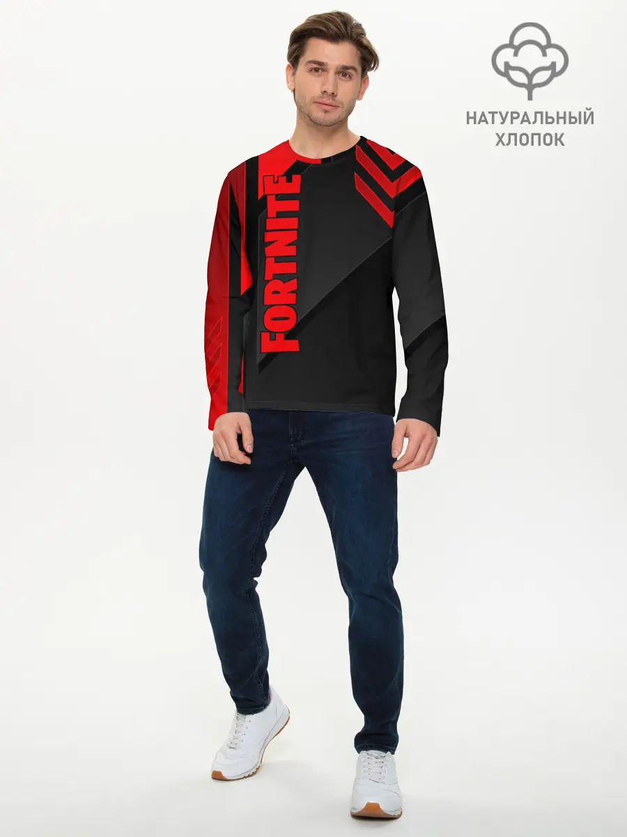 Мужской лонгслив базовый / Fortnite (P007_P004ooo1897163, P004ooo1897163)