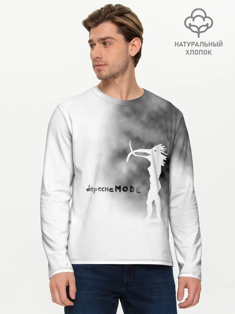 Мужской лонгслив базовый / Depeche Mode (P007_P004ooo1898277, P004ooo1898277)