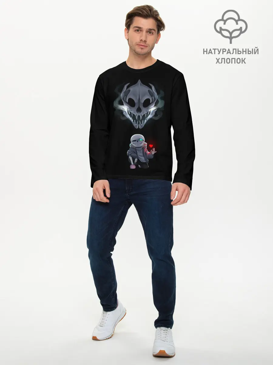 Мужской лонгслив базовый / Undertale (P007_P004ooo1900451, P004ooo1900451)