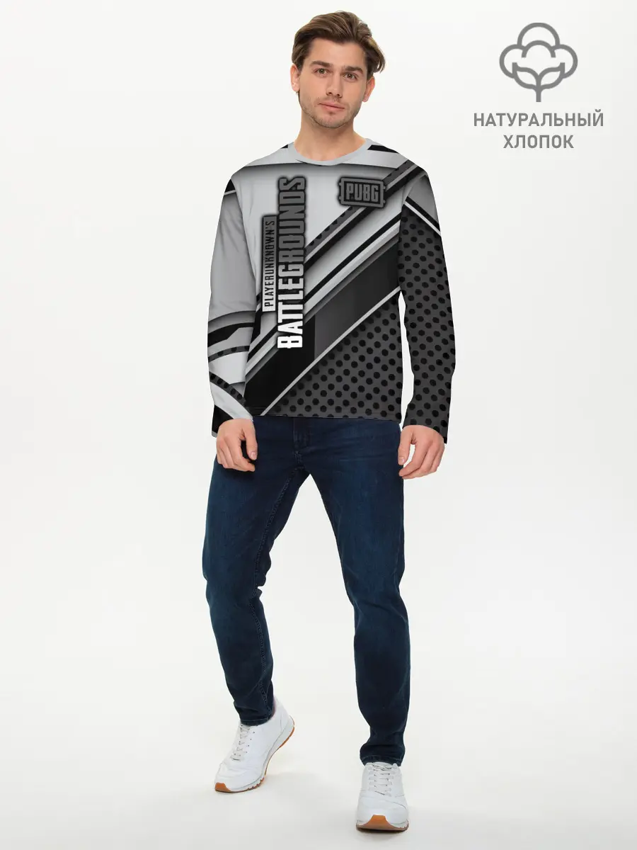 Мужской лонгслив базовый / PUBG (P007_P004ooo1904141, P004ooo1904141)