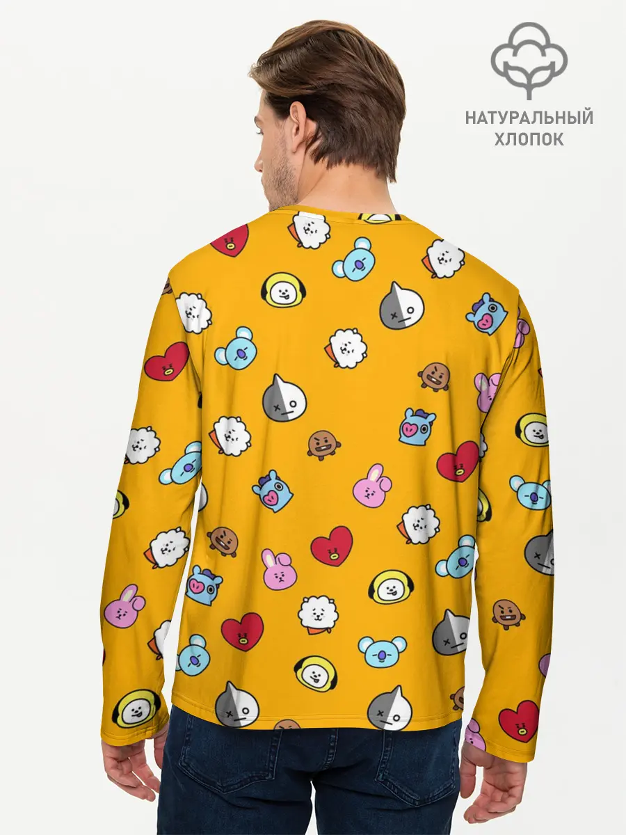 Мужской лонгслив базовый / BT21 (P007_P004ooo1902663, P004ooo1902663)