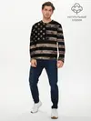Мужской лонгслив базовый / American Flag Camo (P007_P004ooo1905531, P004ooo1905531)