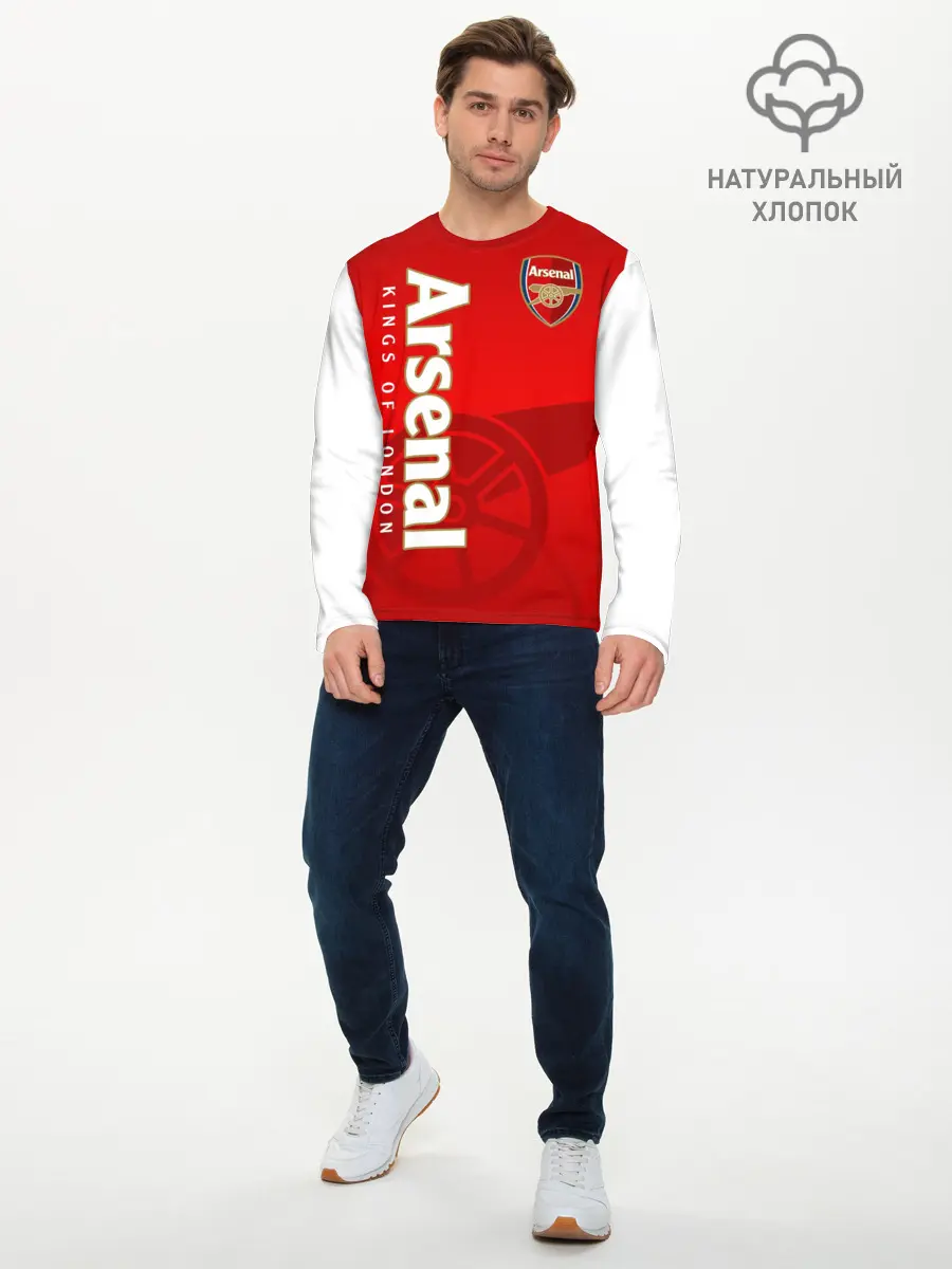 Мужской лонгслив базовый / Arsenal (P007_P004ooo1907083, P004ooo1907083)