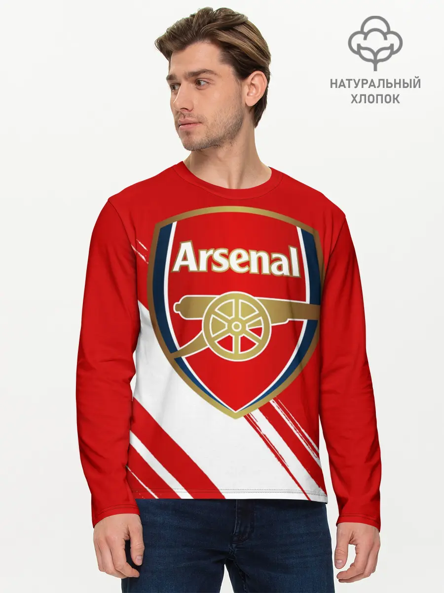 Мужской лонгслив базовый / Arsenal (P007_P004ooo1907335, P004ooo1907335)