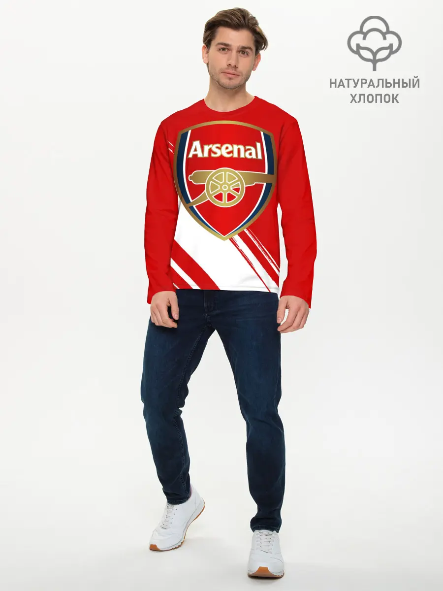 Мужской лонгслив базовый / Arsenal (P007_P004ooo1907335, P004ooo1907335)