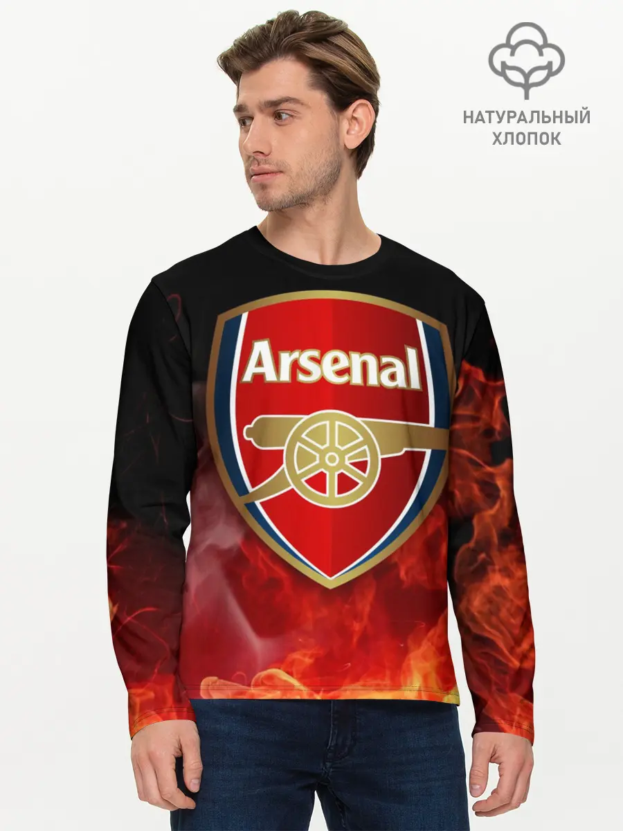 Мужской лонгслив базовый / Arsenal (P007_P004ooo1905837, P004ooo1905837)