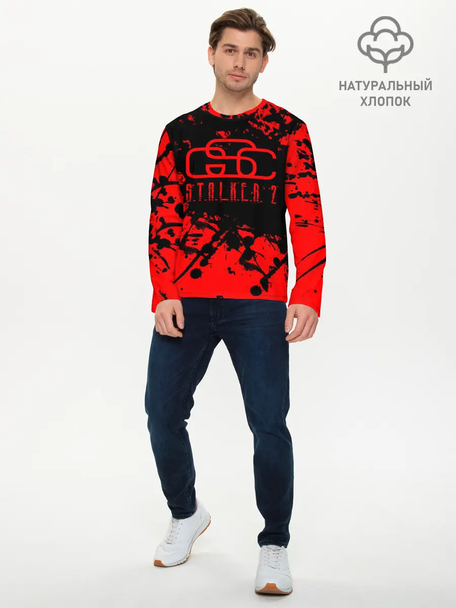 Мужской лонгслив базовый / Stalker GSC red (P007_P004ooo1911067, P004ooo1911067)