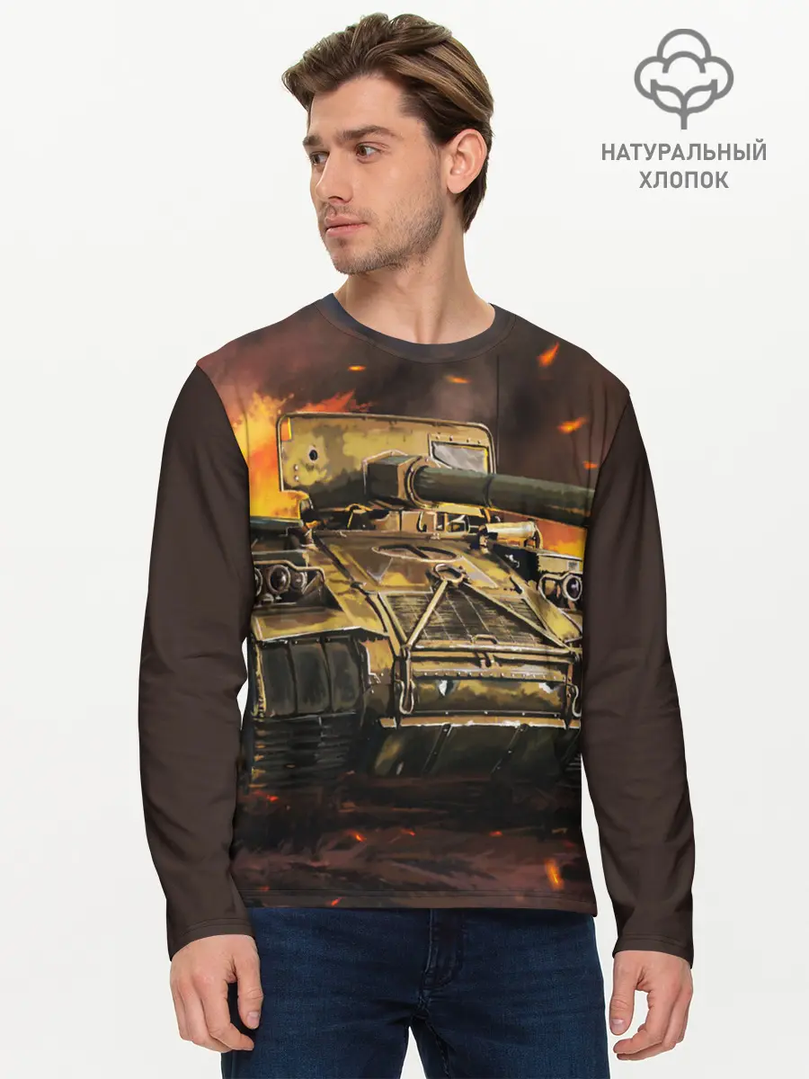 Мужской лонгслив базовый / ТАНК (P007_P004ooo1915613, P004ooo1915613)