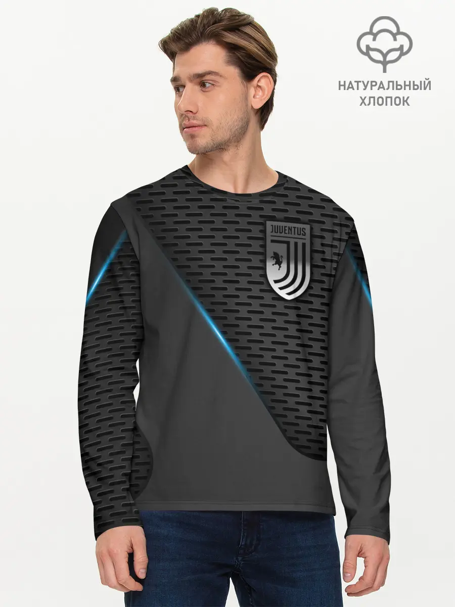 Мужской лонгслив базовый / Juventus (P007_P004ooo1915739, P004ooo1915739)