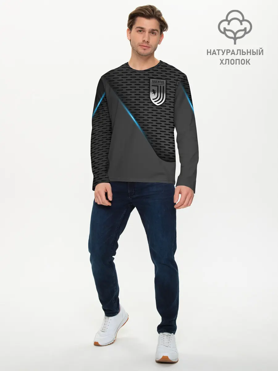Мужской лонгслив базовый / Juventus (P007_P004ooo1915739, P004ooo1915739)