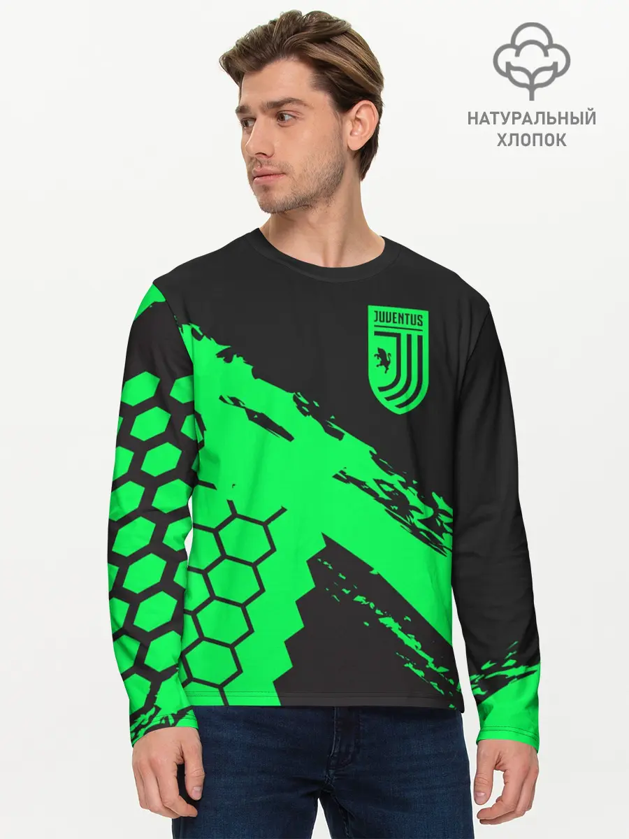 Мужской лонгслив базовый / Juventus (P007_P004ooo1915961, P004ooo1915961)